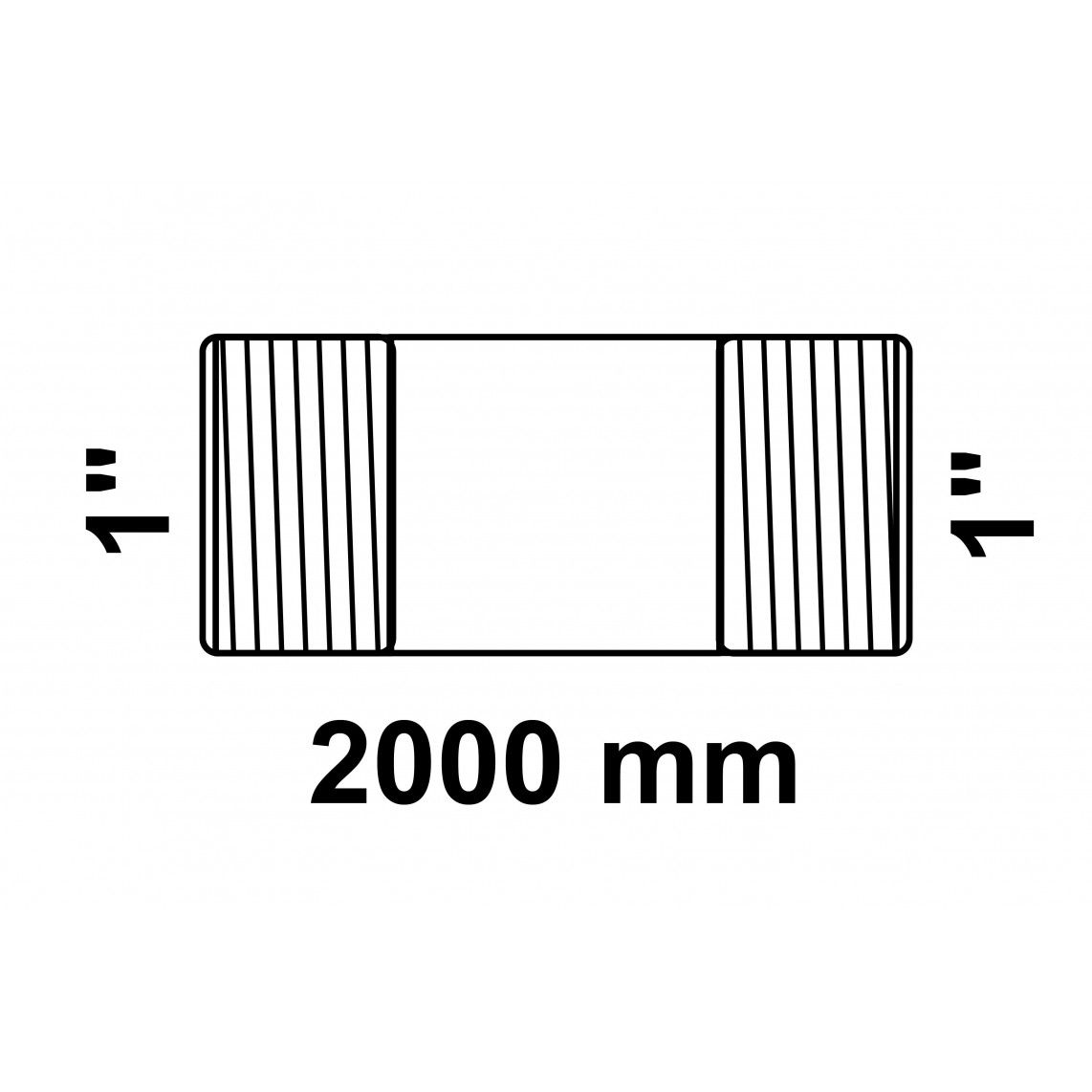 989826355 GI dubbele buisnippel, gegalvaniseerd, 1" x 2000 mm, (23) vue 2