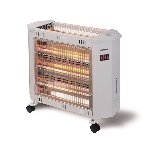 Chauffage à quartz 3 en 1 avec ventilateur et humidificateur. 600W dessus - 1800W avant - 2400W