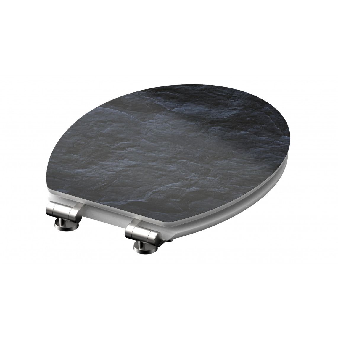 80535 MDF HG WC-zitting BLACK STONE, met valrem vue 5