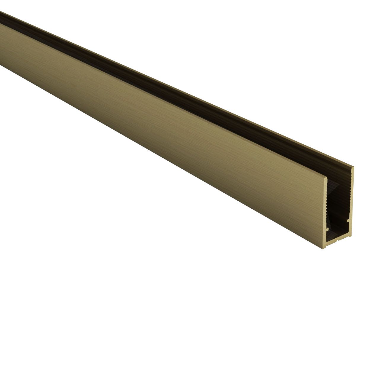 ALONI MUURPROFIEL VOOR DOUCHEWAND - 200 CM - GEBORSTELD GOUD vue 3