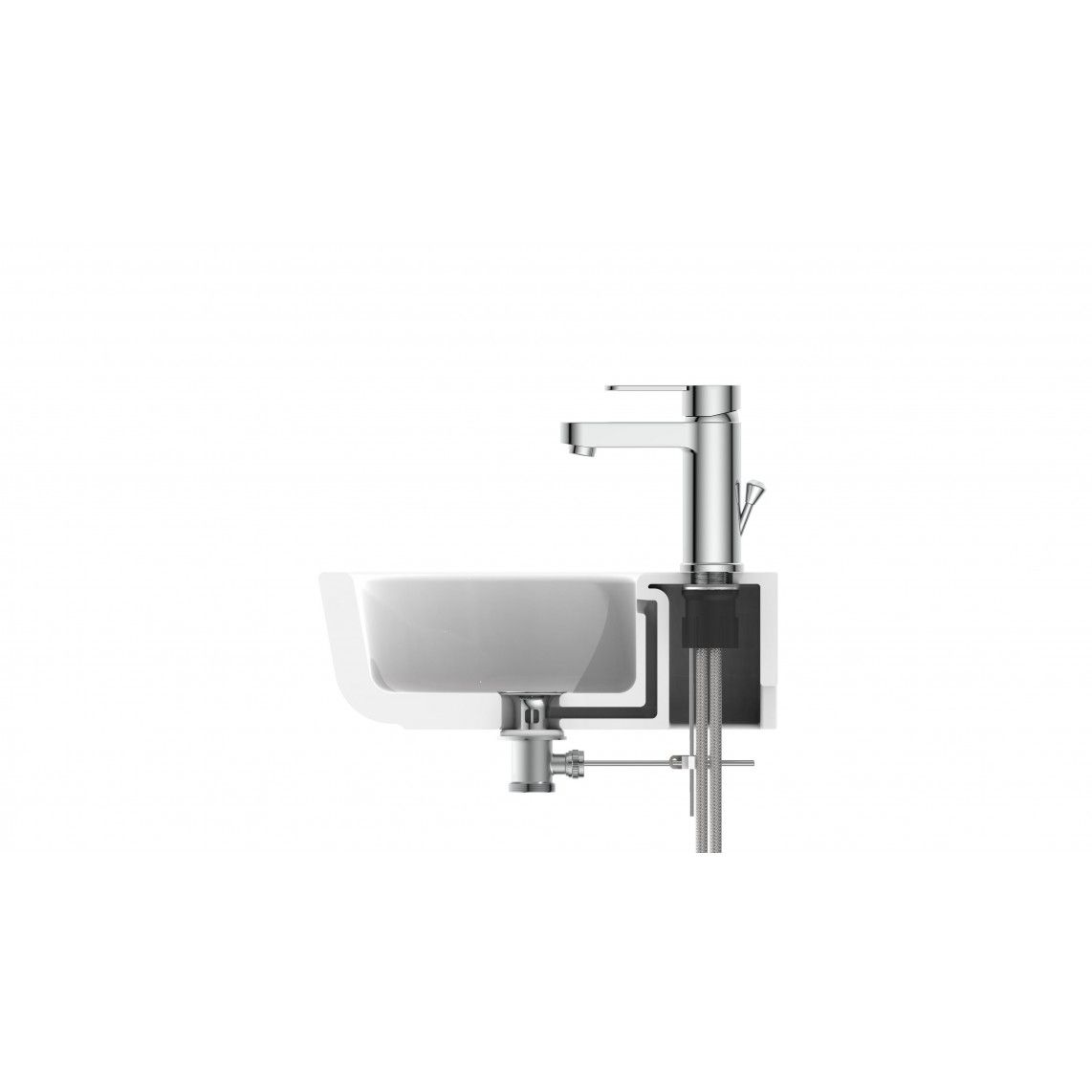 34210 ELEPHANT Wash basin mixer, chrome vue 7