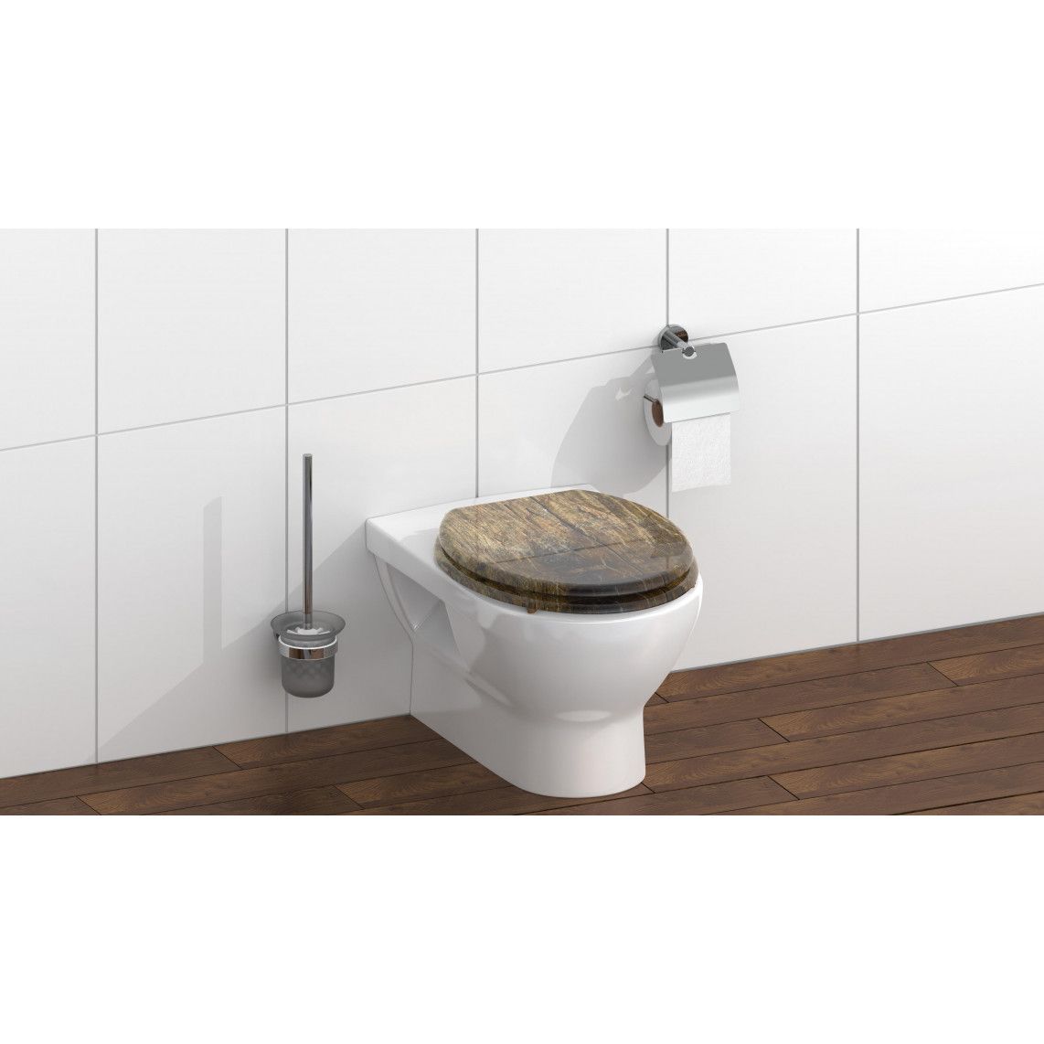 80024 MDF WC-zitting SOLID WOOD vue 8