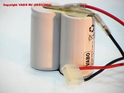 Ni-Cd 2D 4500 HT ZAZ 2.4V Conn.11682 as Famostar 68 x 34 x 59