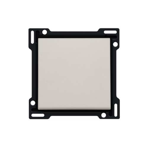 Set de finition pour interrupteur ou bouton-poussoir simple, couleur light grey