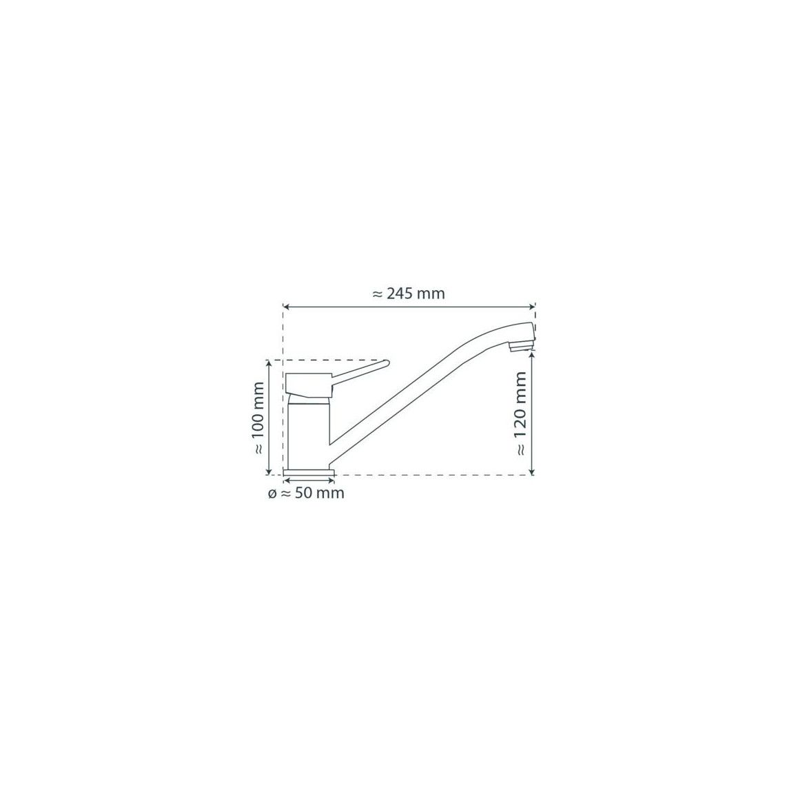 75208 BIRTE Keukenkraan, chroom vue 11