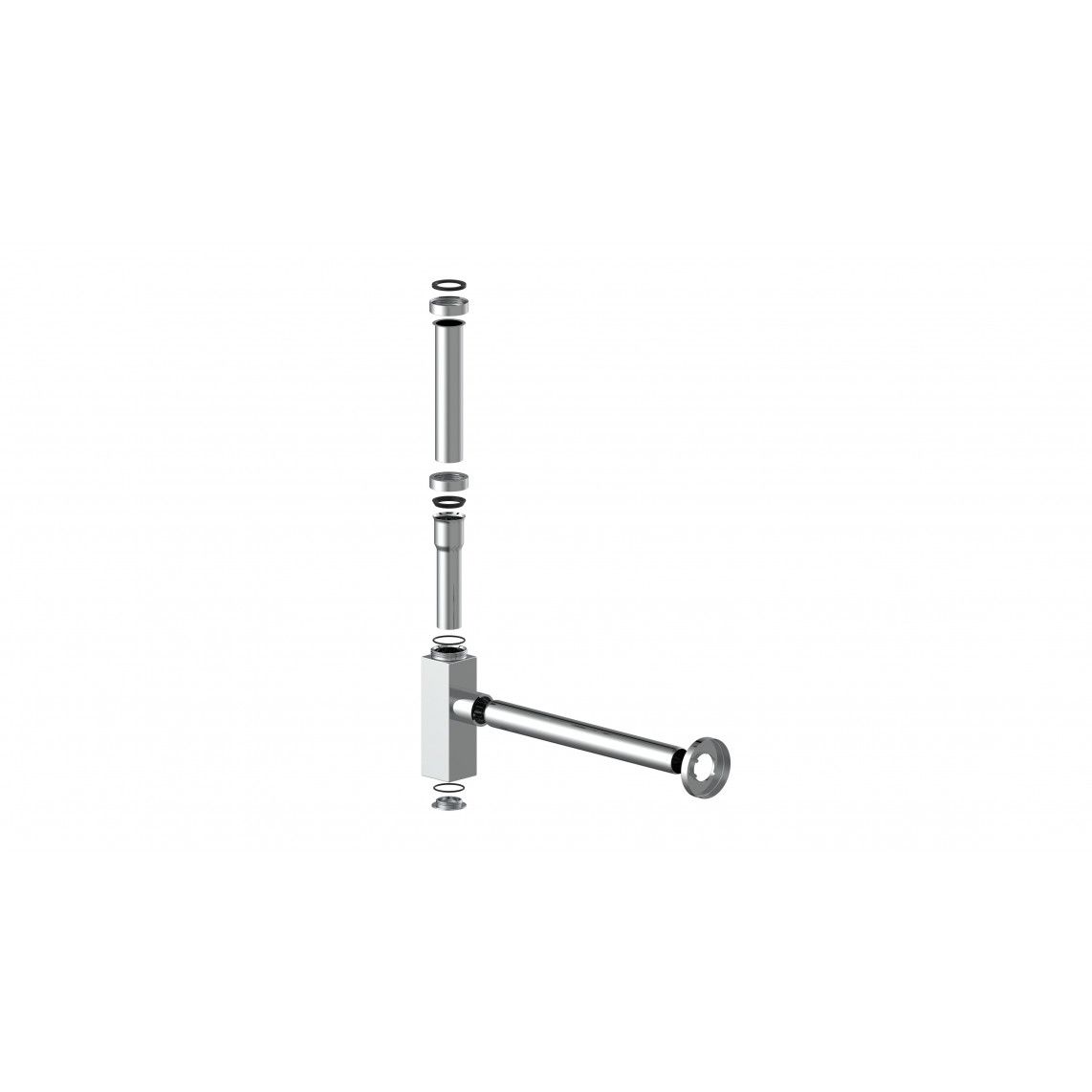 98803740 DS-3WK bekersifon, chroom, 1 1/4" x 32 mm vue 3