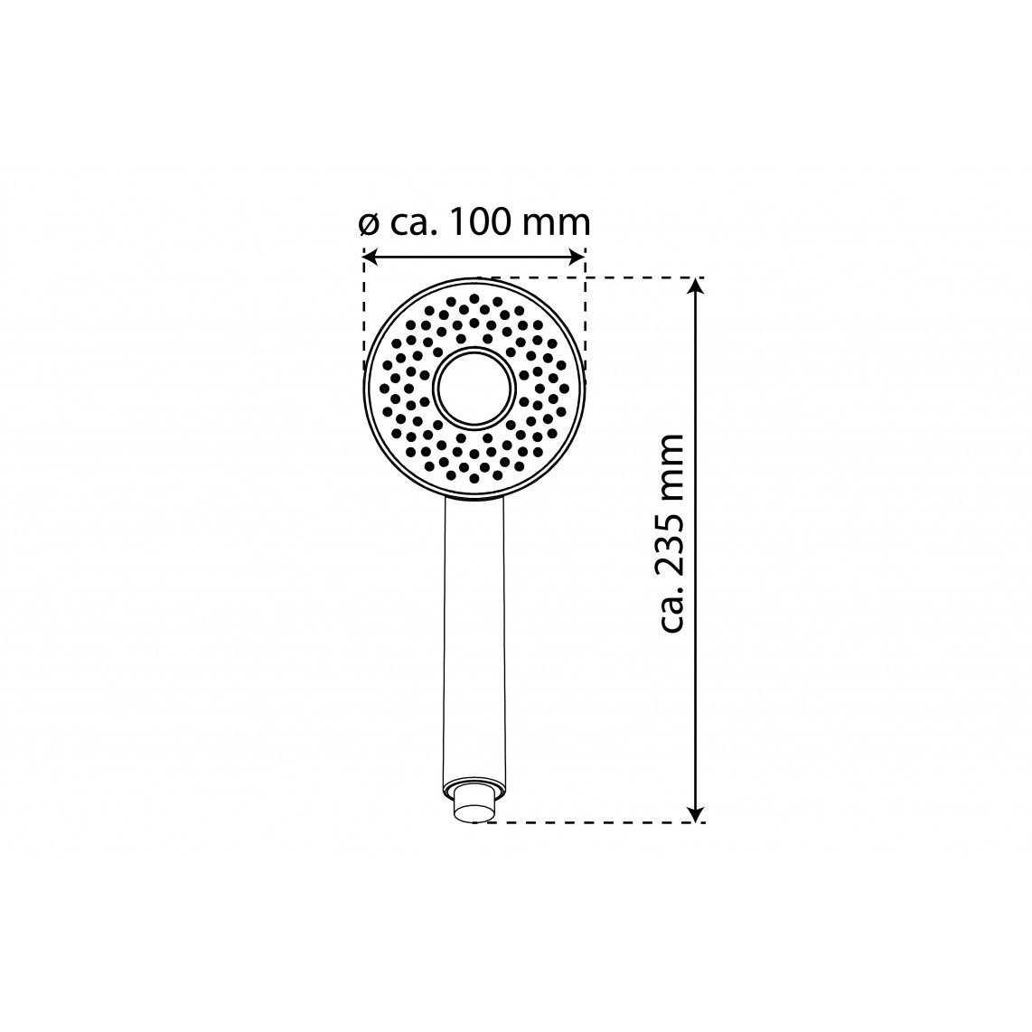 DX6061 RIO Hand shower, chrome/ turquoise vue 4