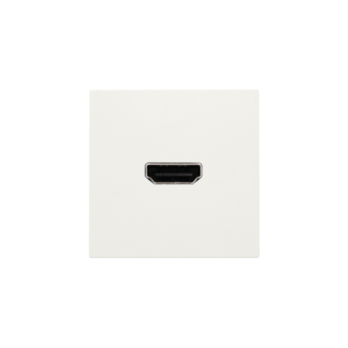 Set de finition avec prise HDMI/HDMI, couleur white