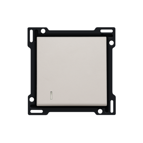 Set de finition avec voyant pour interrupteur ou bouton-poussoir simple, couleur light grey
