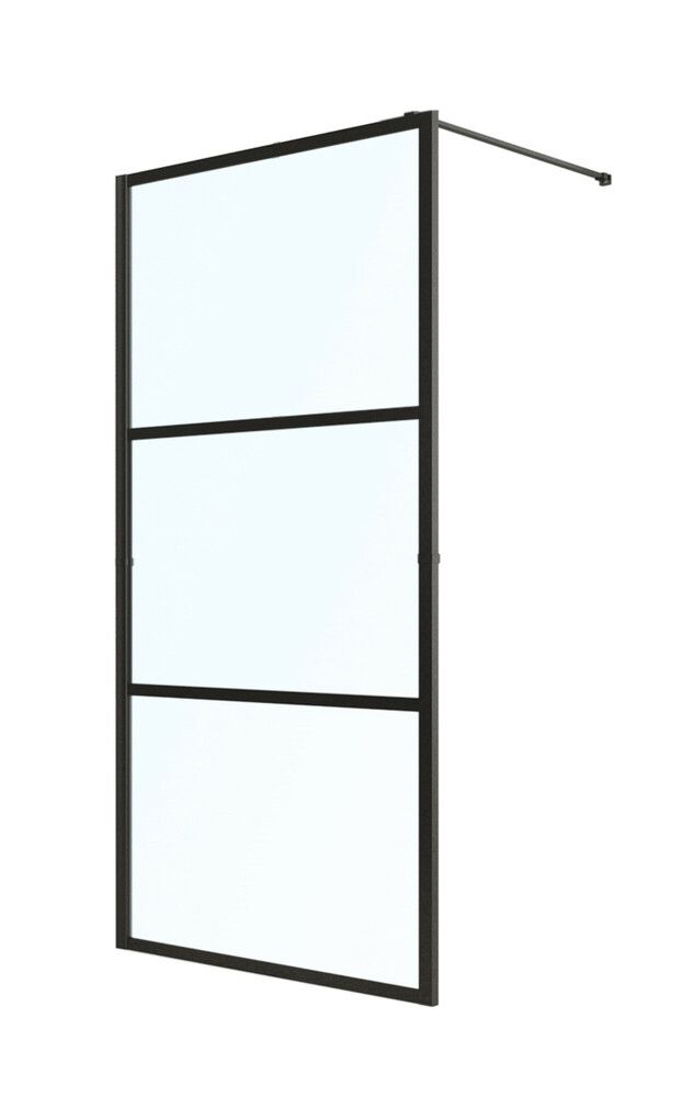 GO BY Van Marcke Padua 3 Panneaux Verre Haut ET Bas Transparent Milieu Opaque