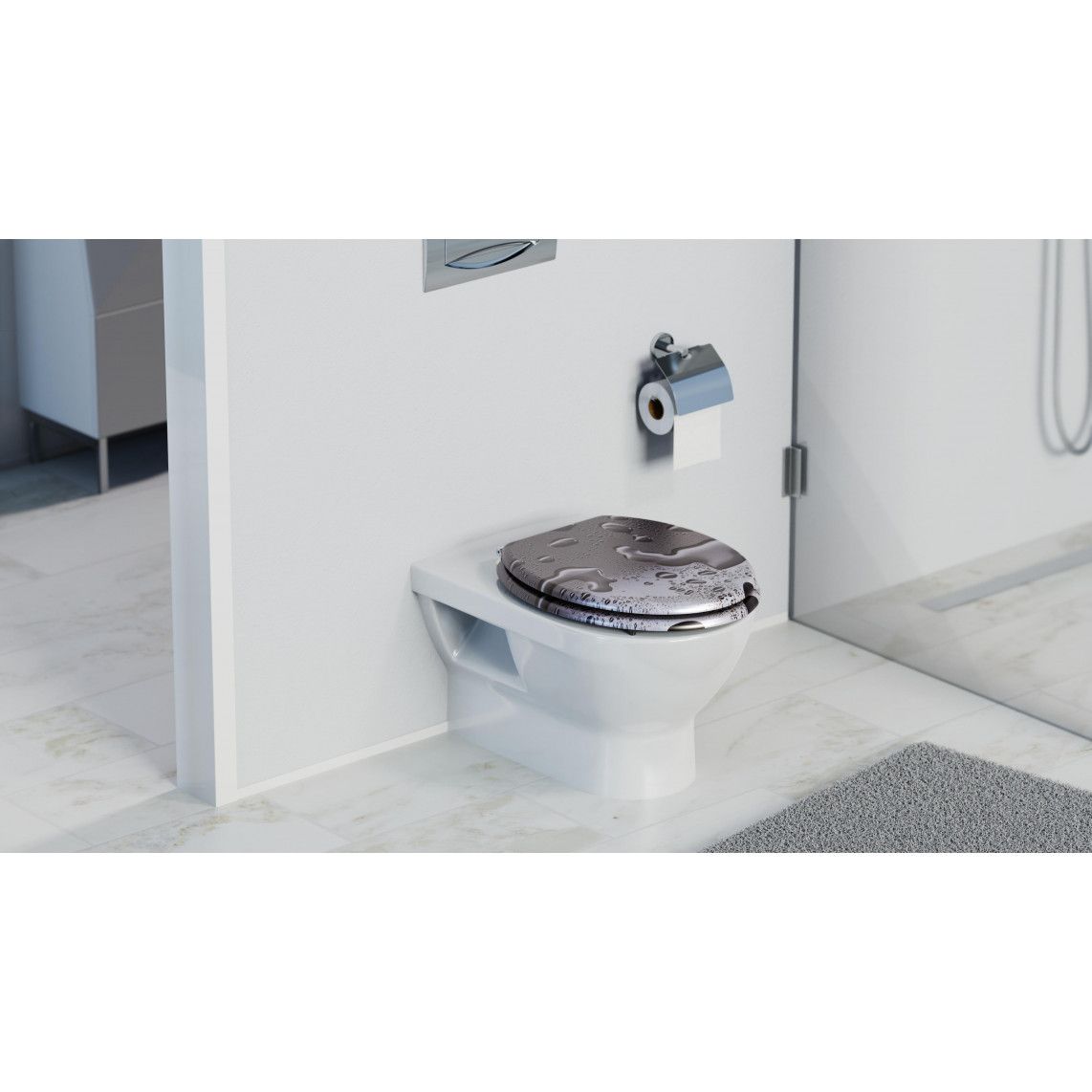 80123 MDF WC-zitting GREY STEEL, met valrem vue 11