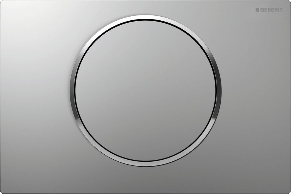 Geberit SIGMA10 Plaque DE Commande Avec Une Touche DE Commande Mat/chrome