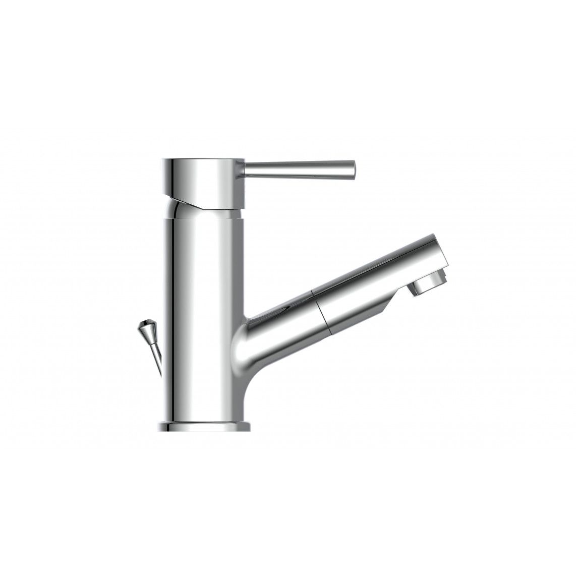 20150 CORNWALL Wash basin mixer, chrome, with pull-out sprayer vue 2