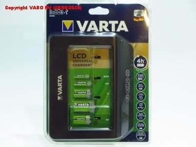 Chargeur universel avec LCD pour piles - 4 x AA ou AAA / C / D ou 1 x 9V + Usb