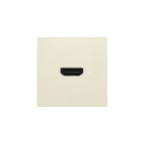 Set de finition avec prise HDMI/HDMI, couleur cream