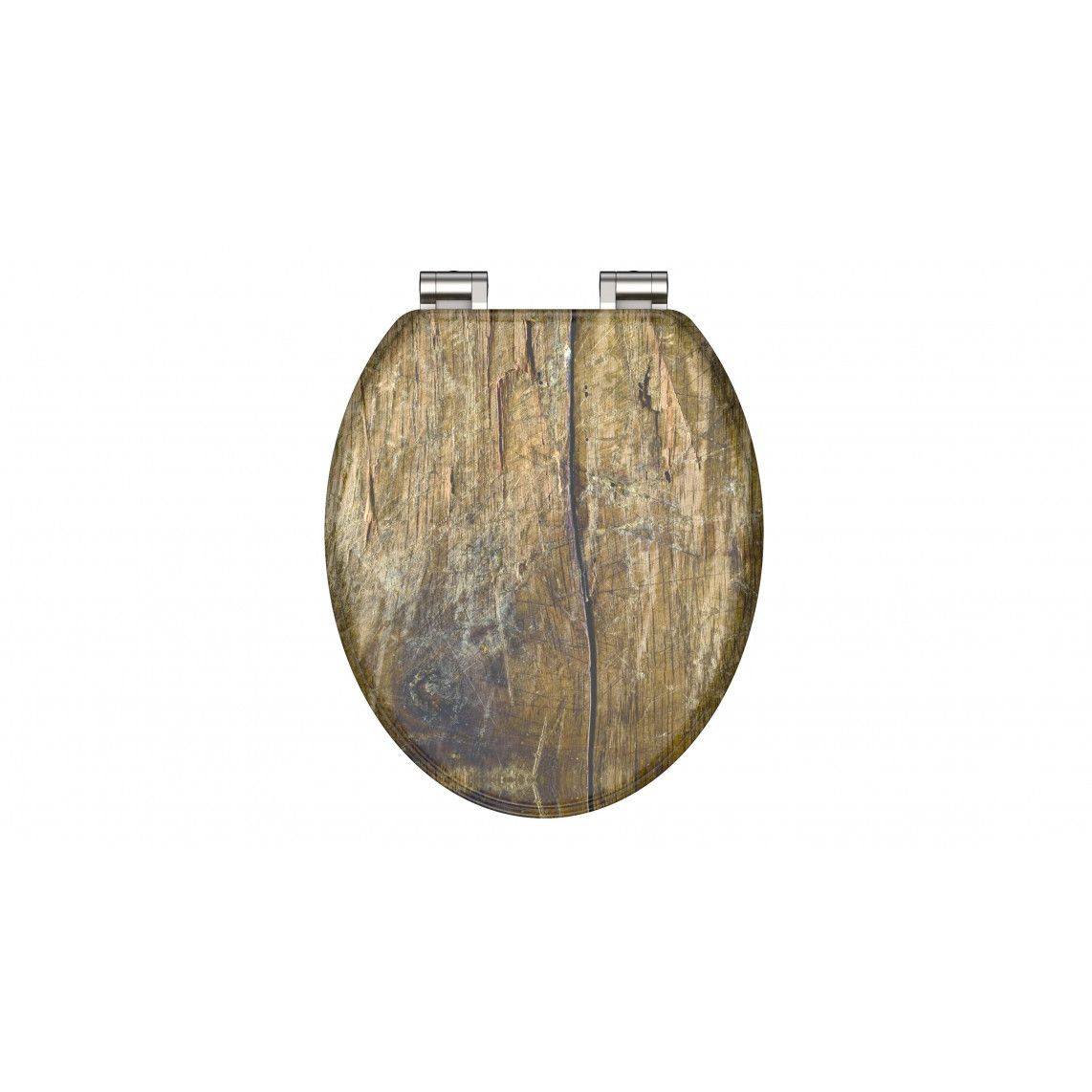 80124 MDF Toilet seat SOLID WOOD, with soft close vue 2