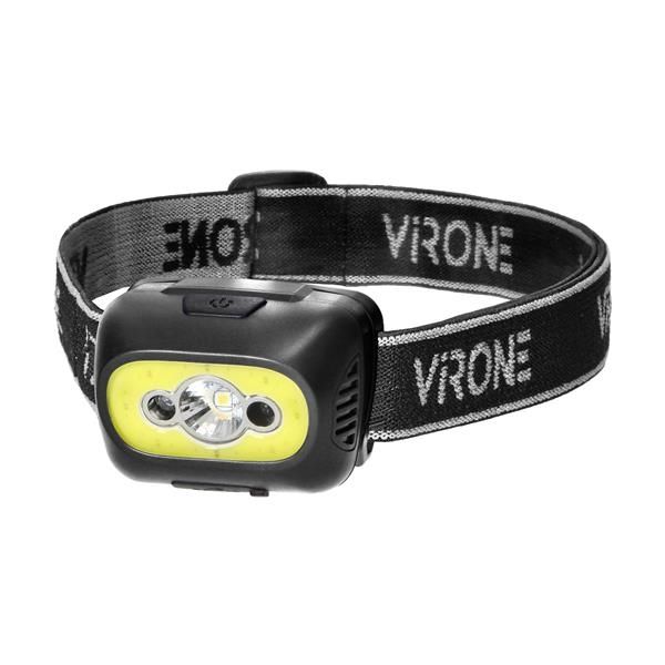 Lampe frontale Led COB + Led 3W avec interrupteur sans contact et chargeur USB, batterie 1200mAh, No