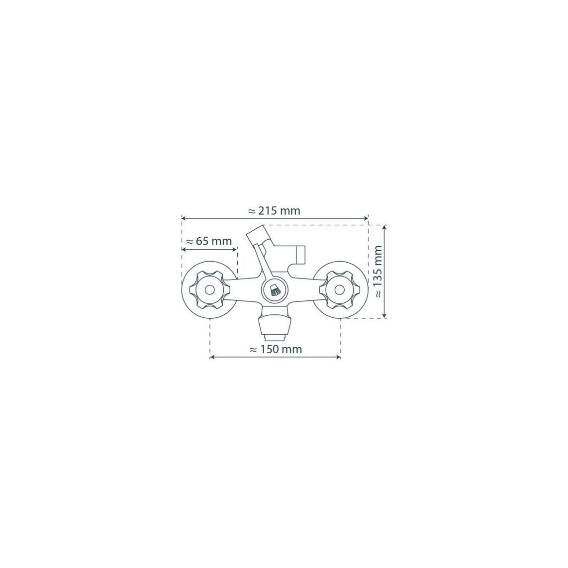 37240 SAVINO Badkraan, chroom vue 4