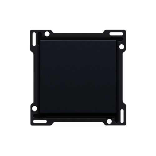 Set de finition pour interrupteur ou bouton-poussoir simple, couleur black coated