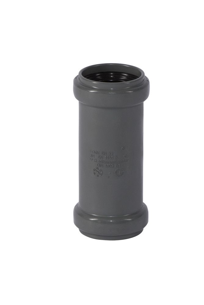 Ostendorf Kunststoffe Ht-safe MM Manchon Double PP D 125 MM Gris
