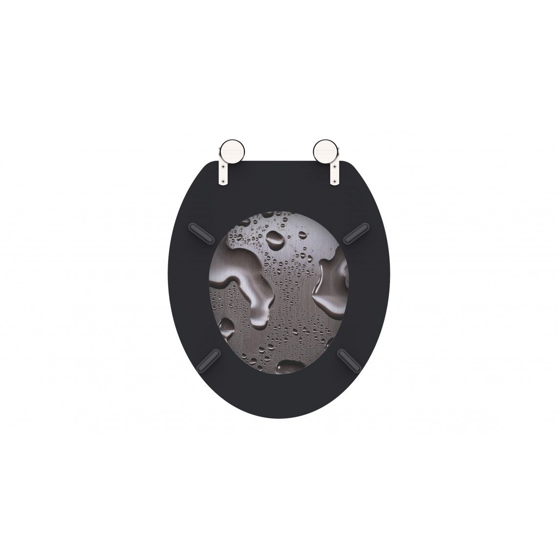 80023 MDF Toilet seat GREY STEEL vue 6