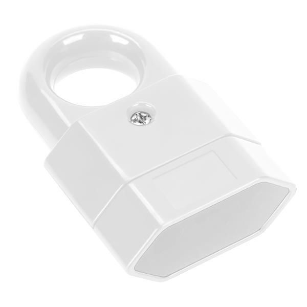 Fiche femelle plate avec anneau de traction 2.5A Blanche pack de 50 pièces