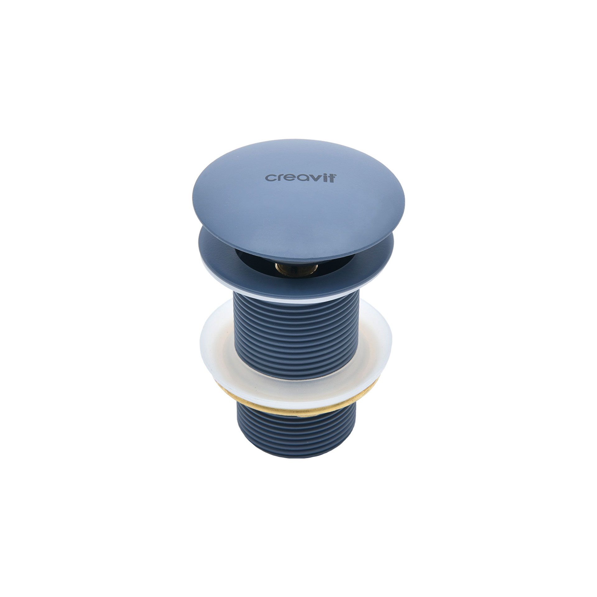 Creavit Bonde Clic-clac 5/4” - Avec Trop-plein - Basalt Mat