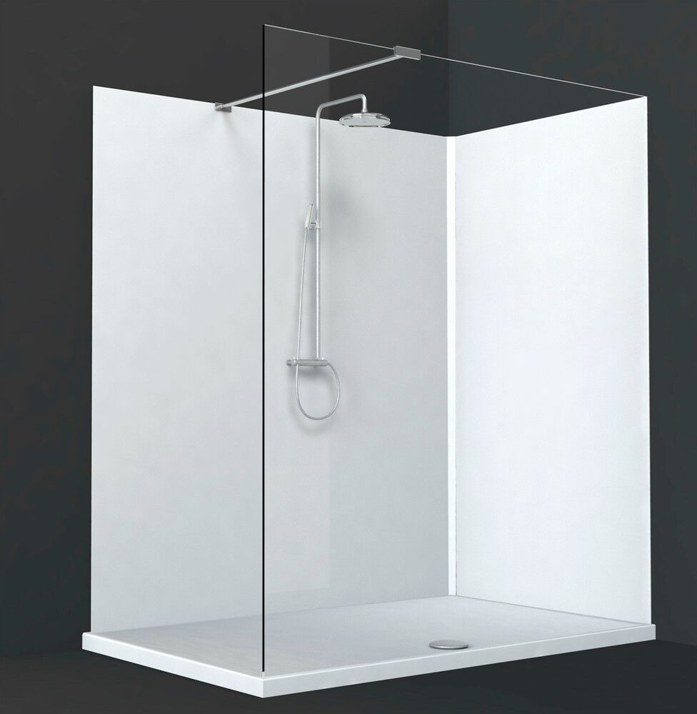 Van Marcke Cosmo Cloison Acrylique D6MM 101×203CM Blanc Hi-gloss Antibactériens