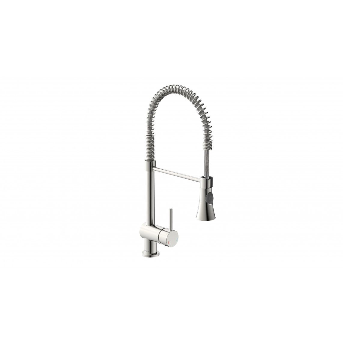 79155 CORNWALL Sink mixer, stainless steel look, with spiral spring vue 2