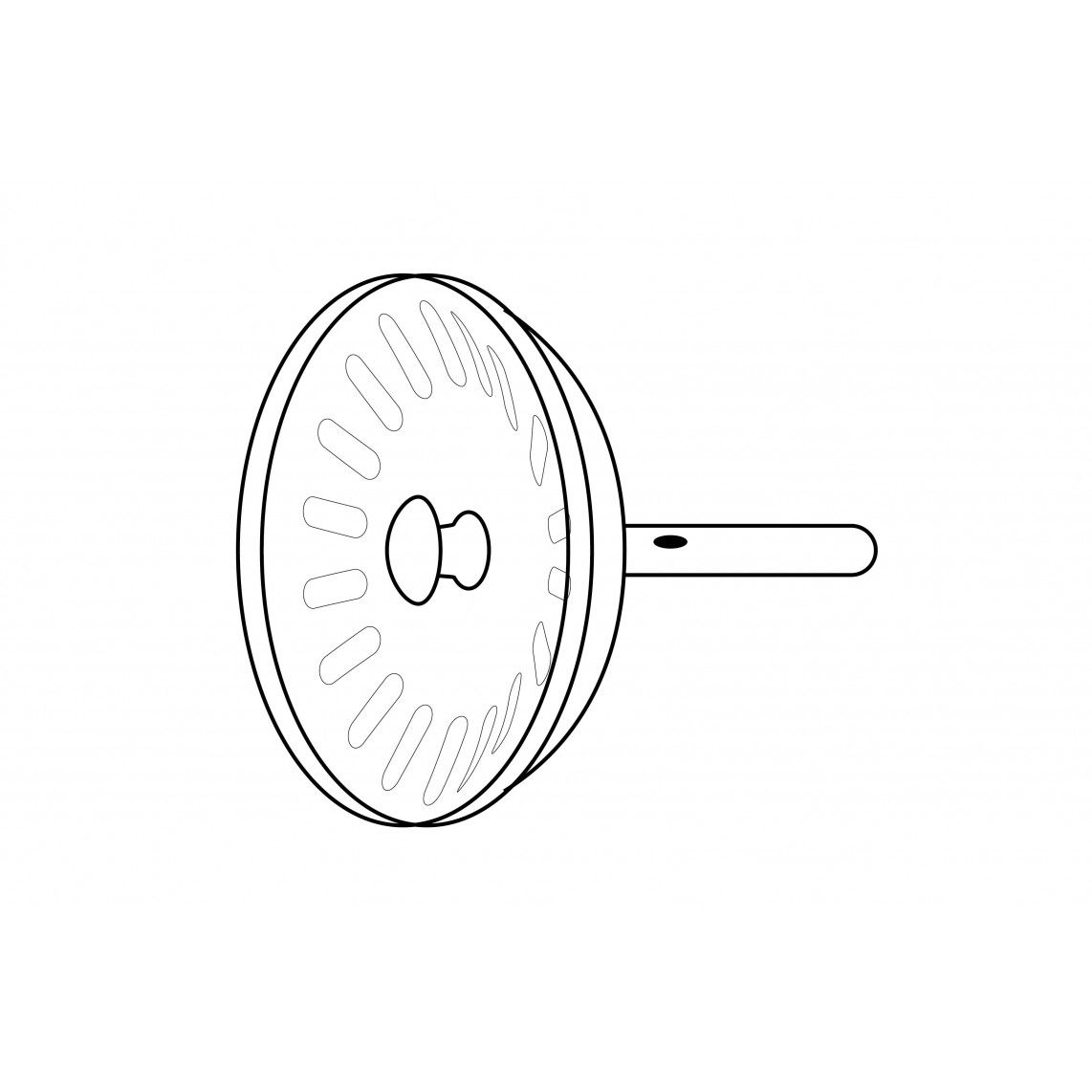 98835640 Replacement sieve, stainless steel, Ø 81 mm, for basket valve Ø 114 mm, with ball vue 2