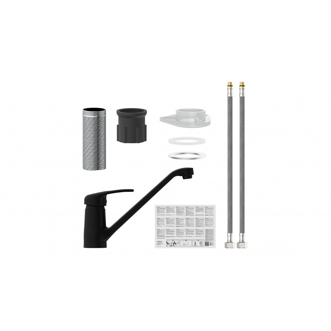 77266 GRANDE Sink mixer, black matt vue 5