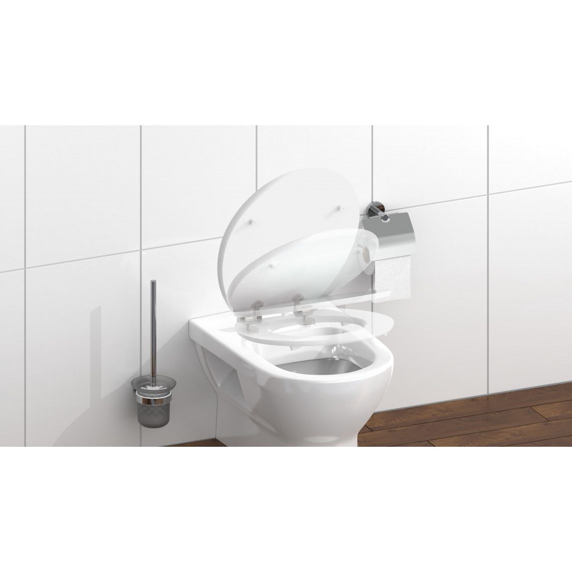 80549 MDF HG WC-zitting FLOWERS AND WOOD, met valrem vue 9