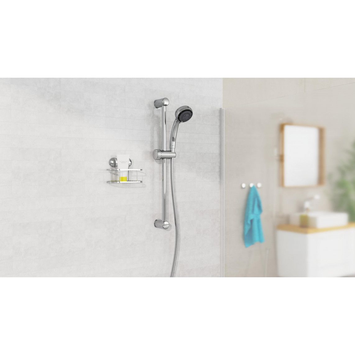 DX3004CSBPLUS VITAL Shower rail set, chrome vue 5