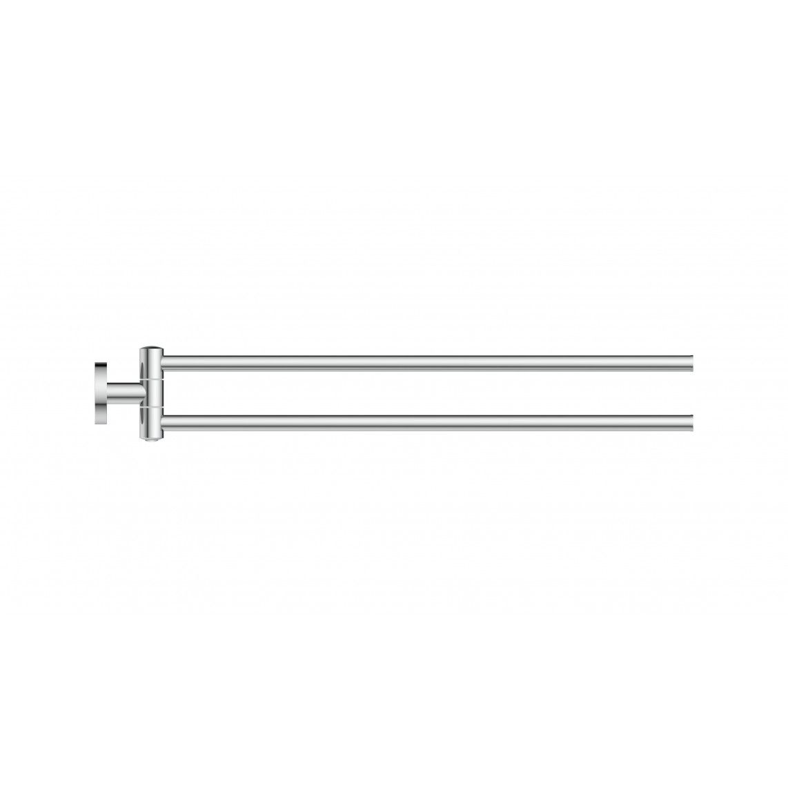 10112 LONDON Towel holder, chrome, turnable, two arms vue 2