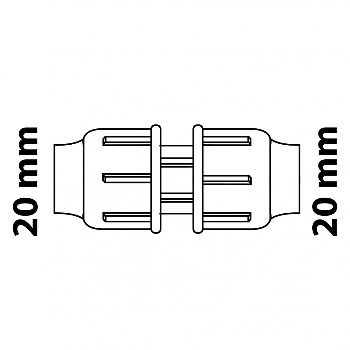 984841117 Connection piece, PP, 20 mm, clamp fitting for HDPE pipe, DVGW certified vue 4