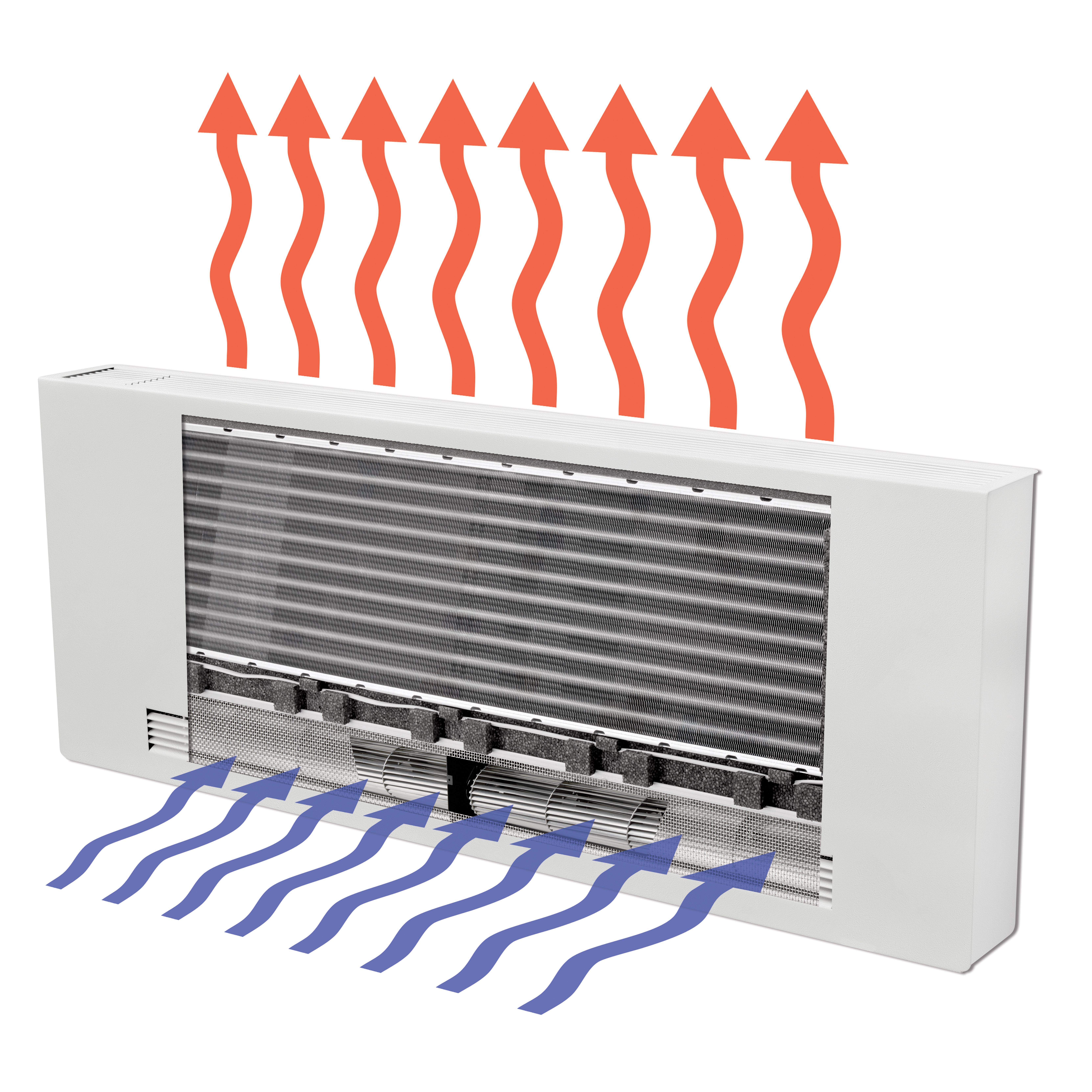 Stelrad Thermobreeze - Radiateur Pompe À Chaleur - Chauffage ET Refroidissement - Raccordement Inférieur - 465×800MM - Blanc Mat