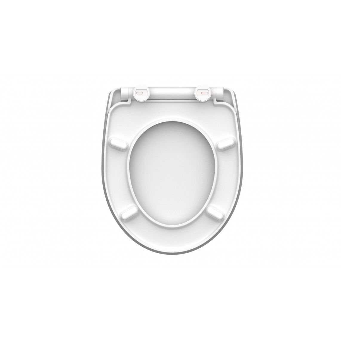 82582 Duroplast HG Toilet seat WATER LILY, with soft close and quick release vue 5
