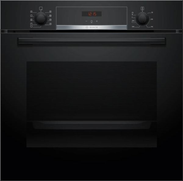 Four serie 4 multifonction 60cm, classe A+, 7 modes de cuisson, EcoClean, display Rouge, rail télesc