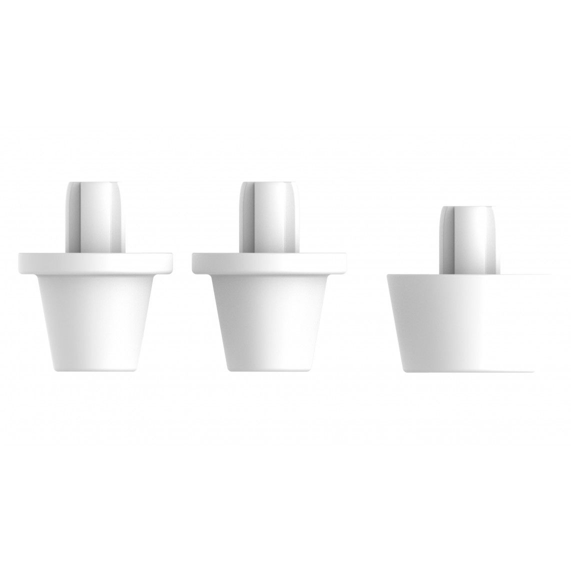 01990 Buffer voor MDF-wc-zitting, kunststof wit voor EDAS01SC , EDSS01SC , EDBL01 , 80029... vue 2