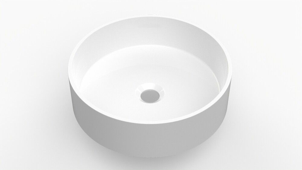 Van Marcke Nero Lavabo À Poser Rond Blanc Mat