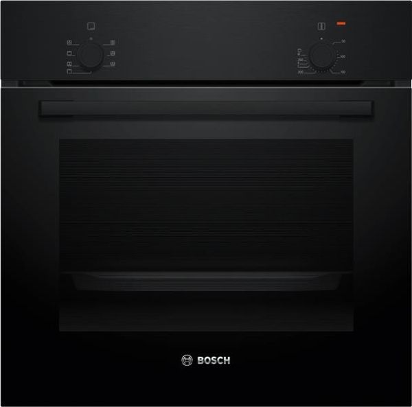 Four serie 2 multifonction 60cm, classe A, 5 modes de cuisson, no display, Noir Noir A