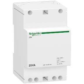 Transformateur de sonnerie modulaire iTR - 230V 50 - 60Hz - sortie 12 - 24V - 25VA