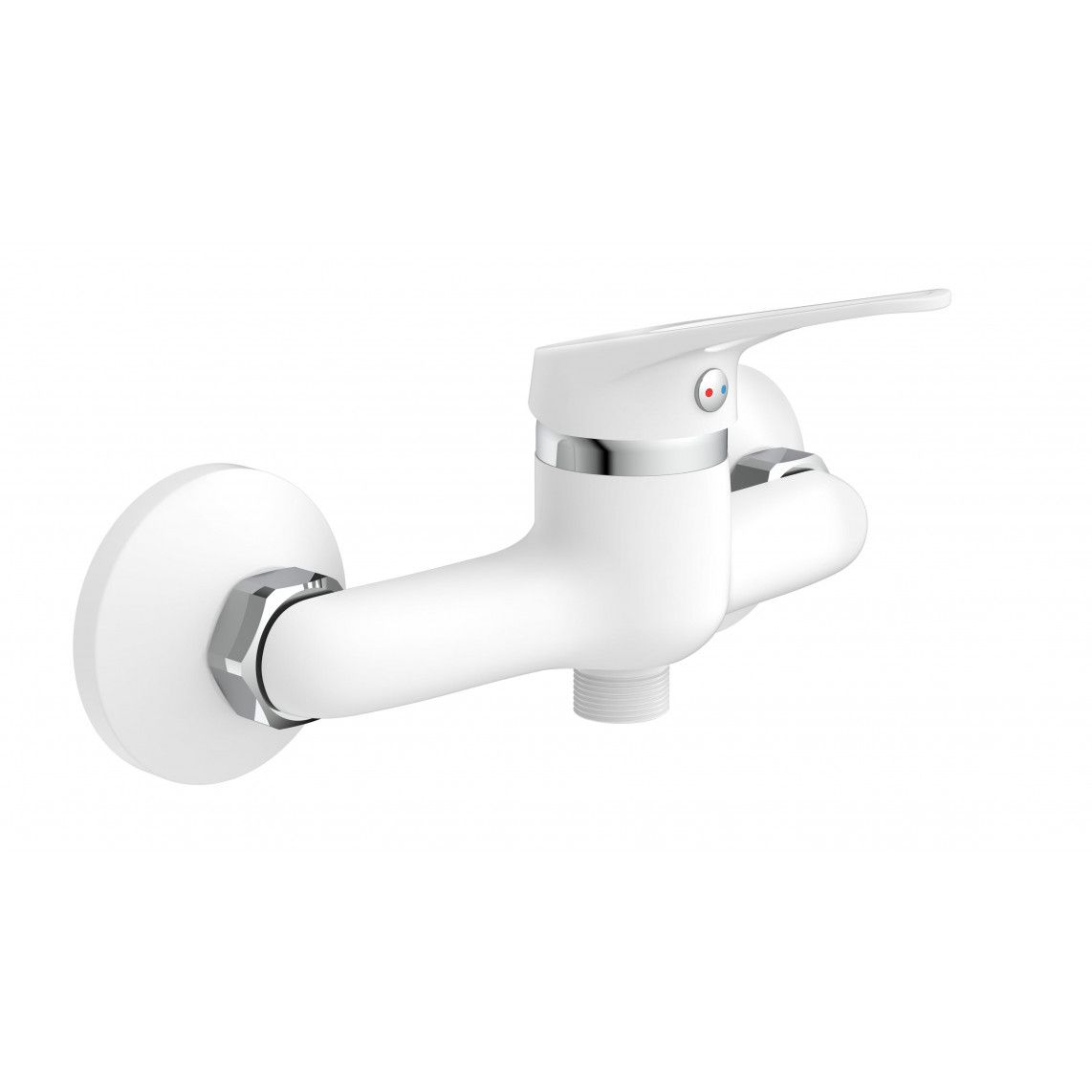 NI168SCR-W SPEED Shower mixer, white/chrome vue 2