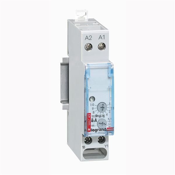 Relais temporisé 8A - 250V à la mise sous tension - 1 module