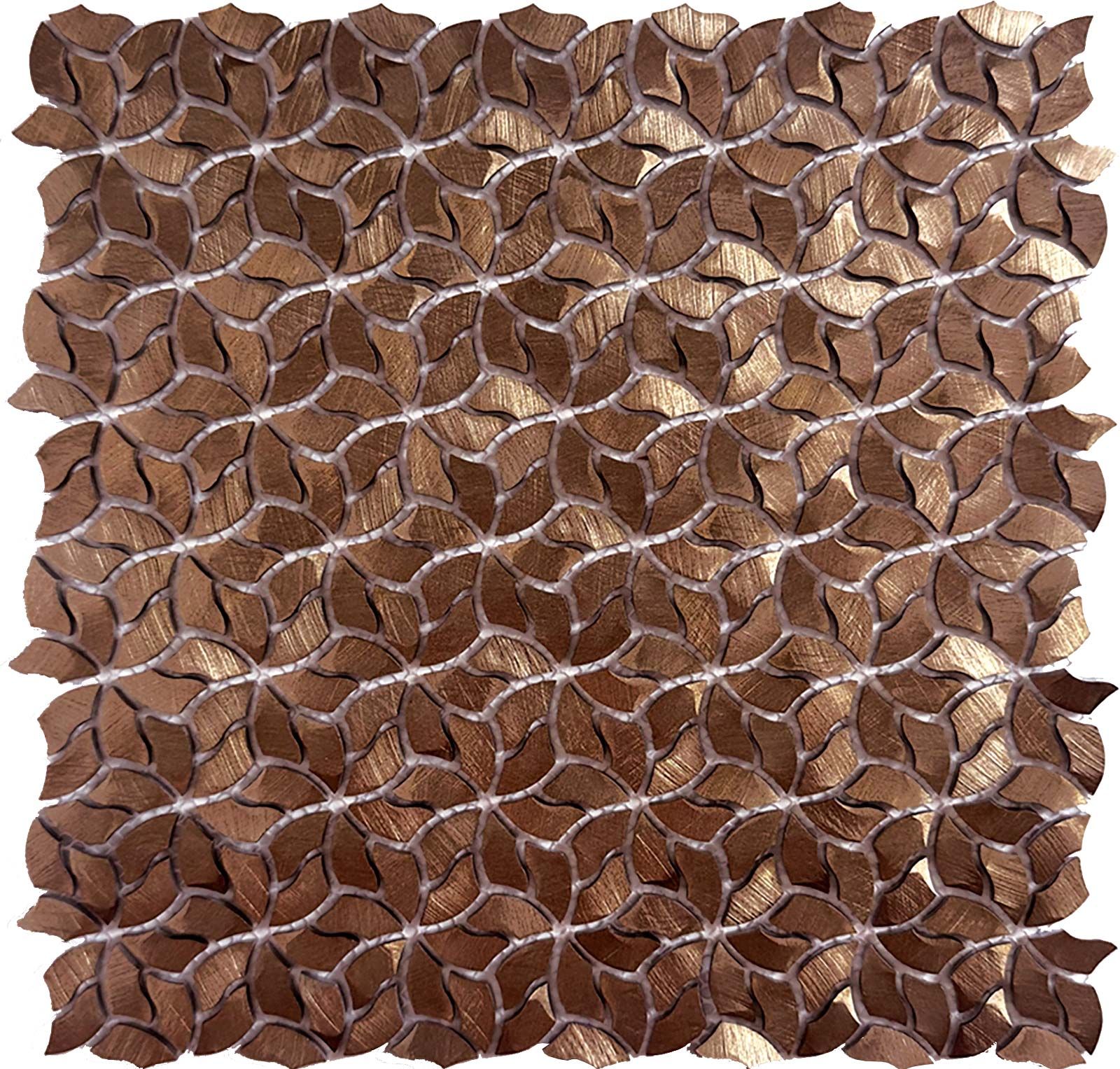 MOSAICO FLOWERS COPPER 29,5×28,4