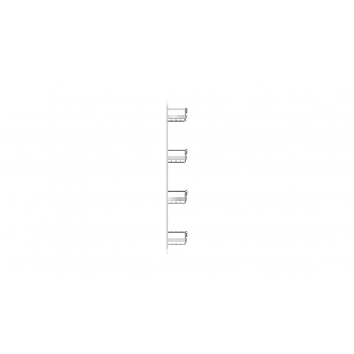 2082 Spice rack, chrome, 370 x 60 x 425 mm, für 4 x 6 tins vue 4