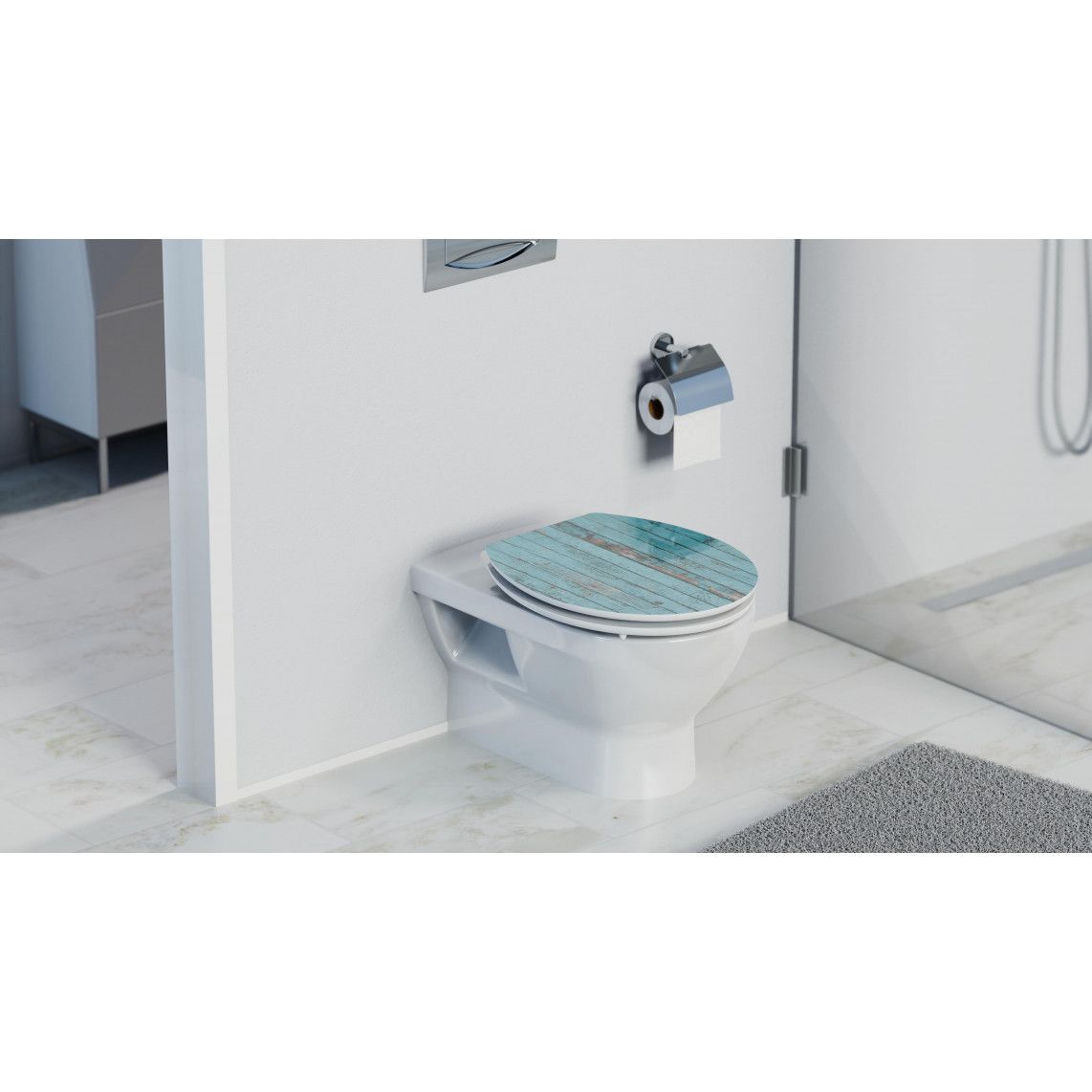 80536 MDF HG WC-zitting BLUE WOOD, met valrem vue 10