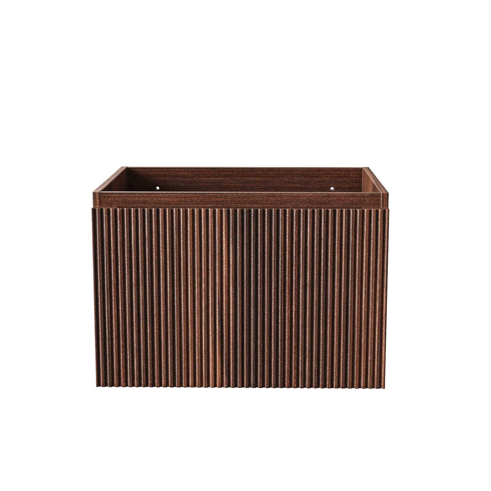 ALONI ELA MEUBLE SOUS-VASQUE - 1 TIROIR - SANS POIGNEE - SOFT CLOSE – 60X40X45 CM - WENGE vue 2