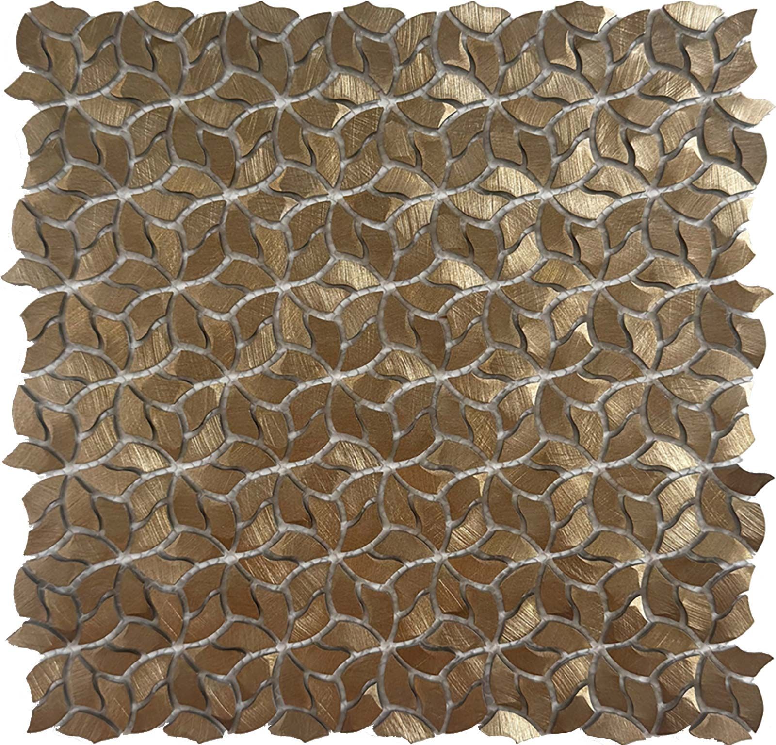 MOSAICO FLOWERS GOLD 29,5×28,4
