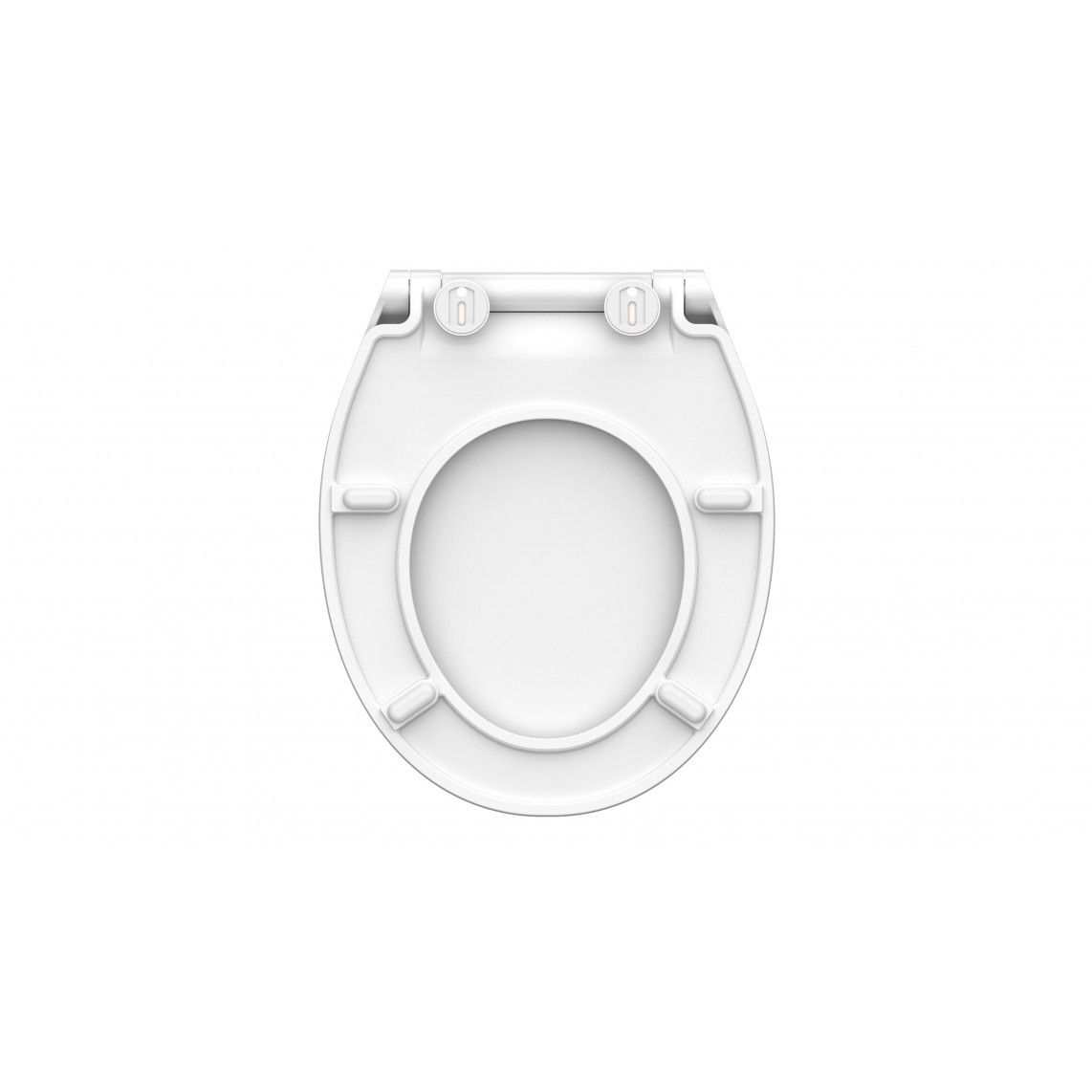 82700 Duroplast WC-zitting SLIM WHITE, met valrem en afneembaar vue 5
